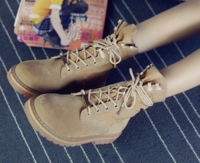 Ежедневни женски боти в ретро стил с груба неплъзгаща се подметка