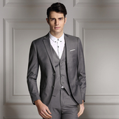 Модерен мъжки костюм от 3 части в различни цветове