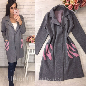 Много стилно дамско палто тип жилетка - 5 цвята