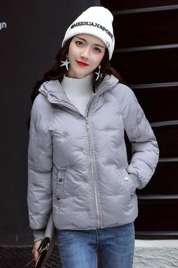 Зимно дамско яке с дебела яка в няколко цвята