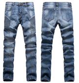 Модерни мъжки еластични слим дънки