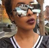 Слънчеви дамски очила с огледални стъкла