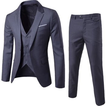 Κομψό ανδρικό κοστούμι σε τρία μέρη - παντελόνι, σακάκι και σμόκιν