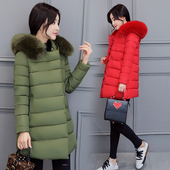 Стилно дълго зимно с качулка и пух в няколко цвята