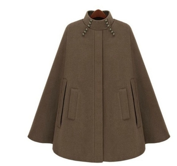 Дамско широко палто с О-образна яка - 2 цвята