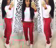 Много удобен дамски спортен комплект от 2 части,4 цвята