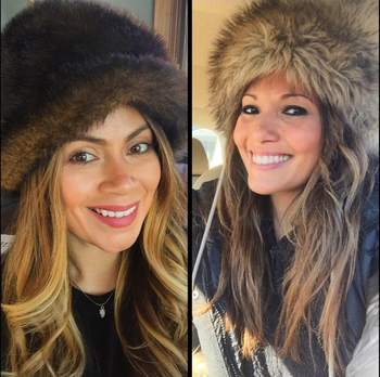 Χειμερινό γυναικείο καπέλο με τεχνητή γούνα σε διαφορετικά χρώματα