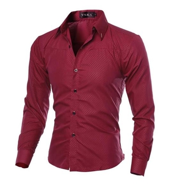 Елегантна мъжка риза - слим фит в 5 цвята