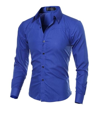 Елегантна мъжка риза - слим фит в 5 цвята
