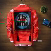 Λεπτό ανδρικό μπουφάν με μοντέρνα σχέδια και κολάρο σε σχήμα O, πολλά μοντέλα