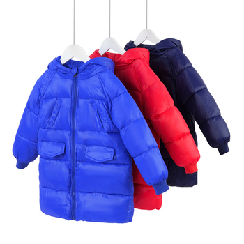 Дебело зимно детско яке за момчета и момичета в три цвята
