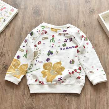Шарена детска блуза за момичета в два цвята