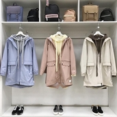 Γυναικείο πάρκο τύπου μπουφάν με κουκούλα, 3 χρώματα