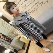 Κομψό μακρύ παιδικό πουκάμισο με πέπλο