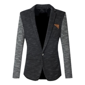 Κομψό πλεκτό ανδρικό σακάκι σε τρία χρώματα