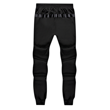Αθλητικά κομψά αντρικά παντελόνια σε μαύρο χρώμα