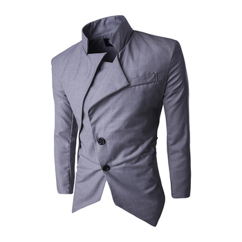 Екстравагантно мъжко сако с асиметрична дължина в три цвята
