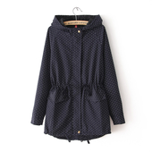 Дълго дамско яке тип парка с удобна качулка , 2 цвята