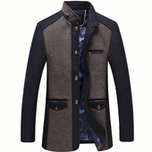Стилно дълго мъжко палто в два цвята