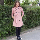 Πολύ κομψή γυναικεία καμπαρντίνα με κουμπιά, 4 χρώματα