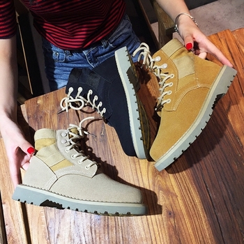 Άνετες χειμερινές μπότες με ανθεκτική σόλα σε τρία χρώματα - Unisex