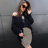 Τρέχον γυναικείο πουλόβερ με ραβδώσεις άκρες, 3 χρώματα