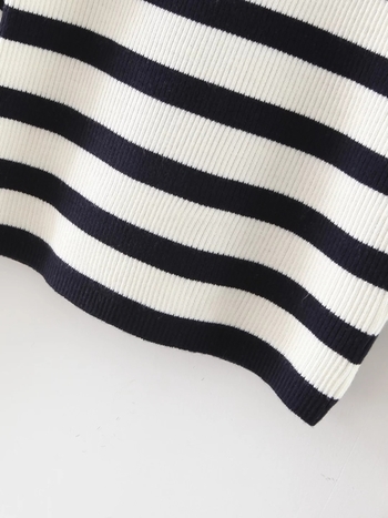 Striped Slim Stripes καθημερινό γυναικείο πουλόβερ 