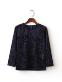 Κομψή γυναικεία μπλούζα σε σκούρο μπλε χρώμα