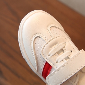 Περιστασιακά πάνινα παπούτσια  για αγόρια με λευκά λουράκια βελκρό