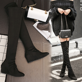 Καθημερινές γυναικείες μπότες με επίπεδη σόλα και από οικολογικό δέρμα