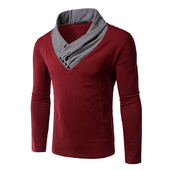 Λεπτή ανδρική μπλούζα από βαμβάκι 