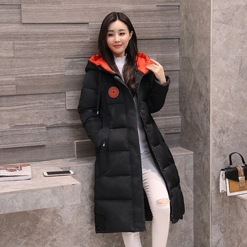 Χειμερινό ζεστό γυναικέιο μπουφάν μεκουκούλα μακρύ μοντέλα