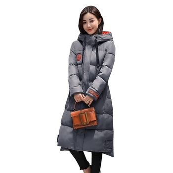 Χειμερινό ζεστό γυναικέιο μπουφάν μεκουκούλα μακρύ μοντέλα