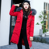 Дълго дамско много топло яке с актуална пухена качулка 