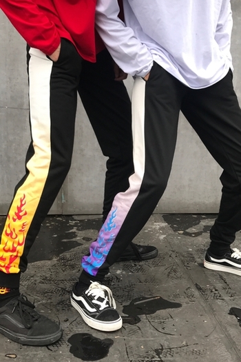 Μοντέρνα ανδρικά αθλητικά παντελόνια σε δύο χρώματα