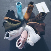 Casual  γυναικείες μπότες  με αντιολισθητικές σόλες σε στυλ ρετρό, πολλά χρώματα