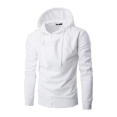 Περιστασιακό ανδρικό φούτερ με κουκούλα και ασύμμετρο φερμουάρ