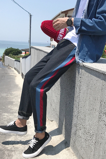 Αθλητικά κομψά αντρικά παντελόνια σε δύο χρώματα