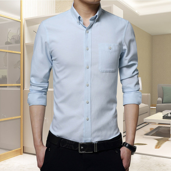 Спортно-елегантна мъжка риза модел slim fit - 6 цвята