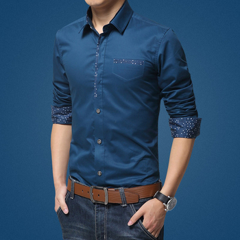 Мъжка спортно-елегантна риза в 5 различни цвята