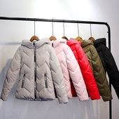 Дамско зимно яке в няколко цвята с качулка