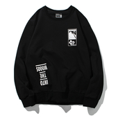 Дамска ежедневна спортна блуза с дълъг ръкав и О-образна яка