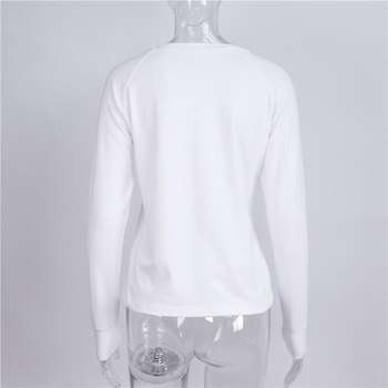 Καθημερινή  γυναικεία μπλούζα σε λευκό χρώμα