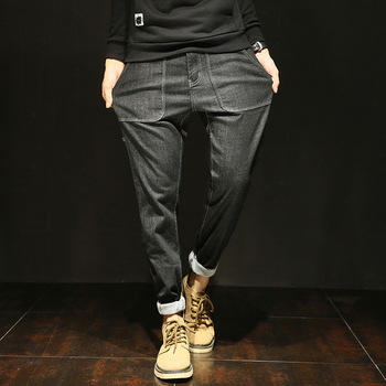 Модерен и стилен мъжки ежедневен панталон с големи джобове , тип шалвар