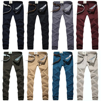 Ежедневни мъжки памучни панталони в различни цветове