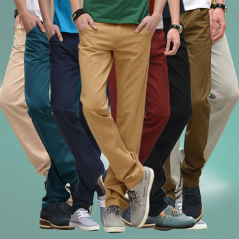 Casual ανδρικά βαμβακερά παντελόνια σε διάφορα χρώματα