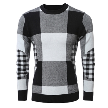 Ανδρικό πουλόβερ  με κούμπωμα σε σχήμα O, 2 χρώματα