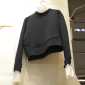 Стилна дамска блуза в черен цвят