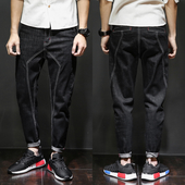 Πολύ σύγχρονα και μοντέρνα ανδρικά τζιν σε μαύρο χρώμα