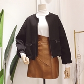 Καθημερινό λεπτό γυναικείο μπουφάν σε τρία χρώματα